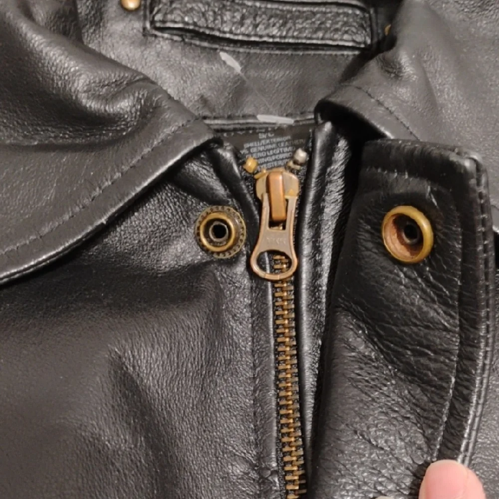 Covington Men's Black Leather Jacket Sz.S/C (X-62 CRATE) - Picture 8 of 14